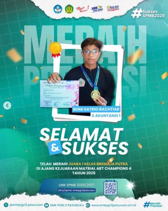 Juara 1 Kelas B Remaja Putra - Pasuruan Martial Art Championship 4