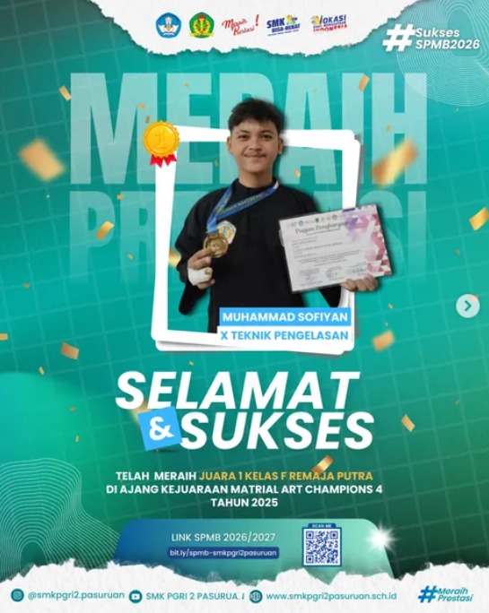 Juara 1 Kelas F Remaja Putra - Pasuruan Martial Art Championship 4
